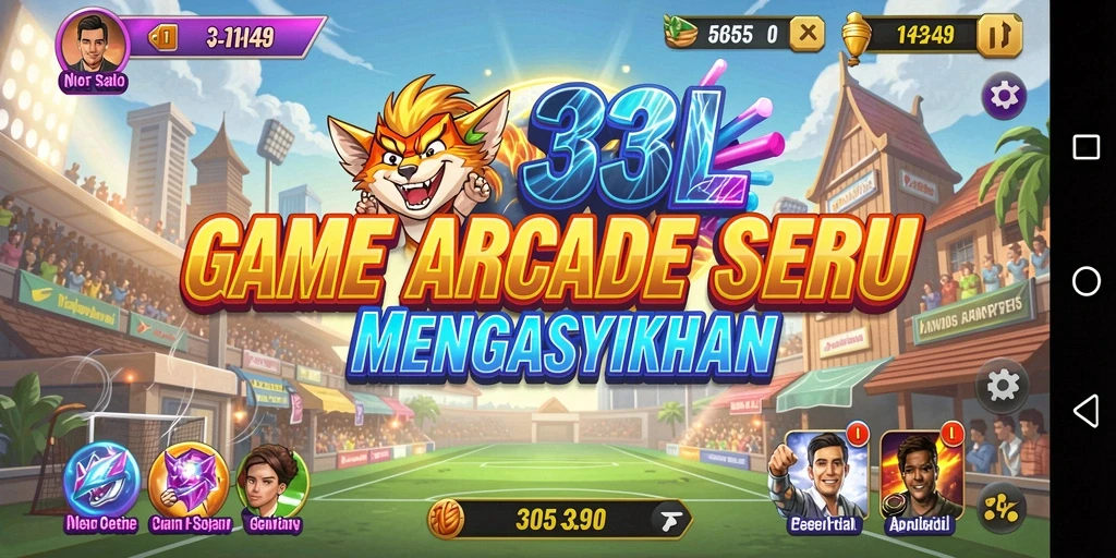 Screenshot utama dari gameplay menegangkan di 33L, menggambarkan pengalaman arcade.