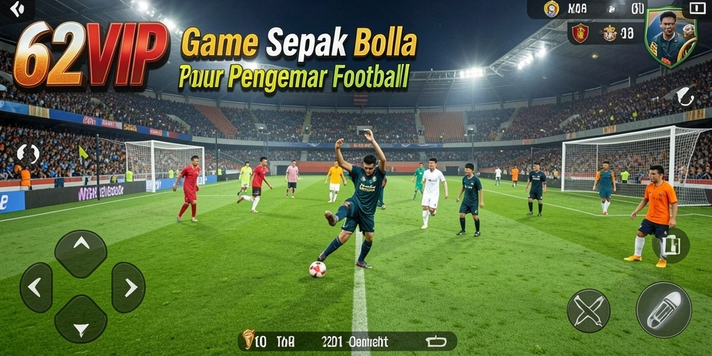 Tampilan gameplay seru di 62VIP, penuh aksi dan strategi Football.