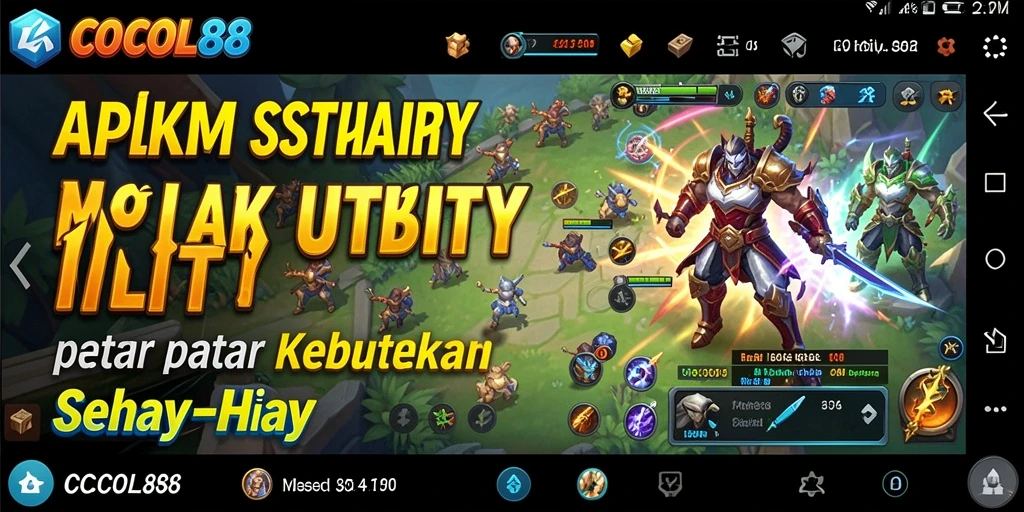 Tampilan aplikasi COCOL88 dengan berbagai fitur utility.