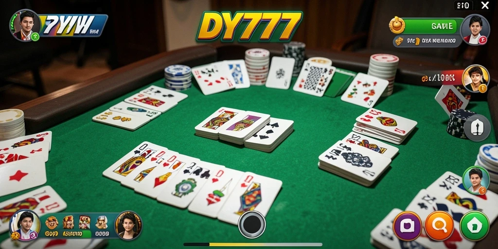 Tampilan gameplay DY777 yang seru dalam permainan Gaple.
