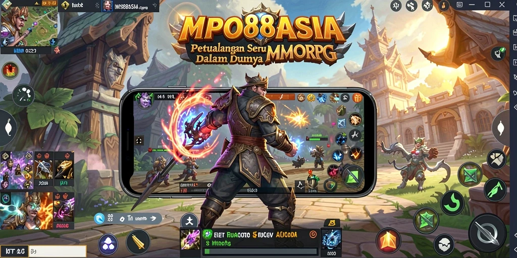 Screenshot gameplay MPO88ASIA dengan aksi seru dalam dunia MMORPG.
