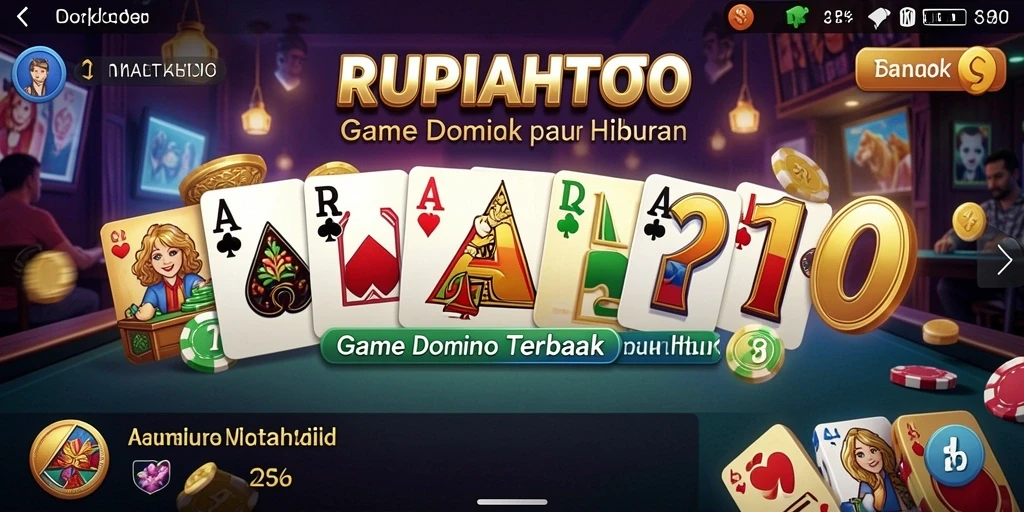 Screenshot gameplay RUPIAHTOTO menampilkan keseruan permainan Domino.